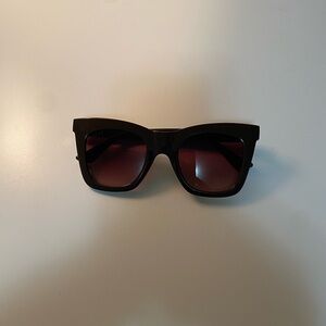 DIFF TALIA Brown Wayfarer Sunglasses Bold Design